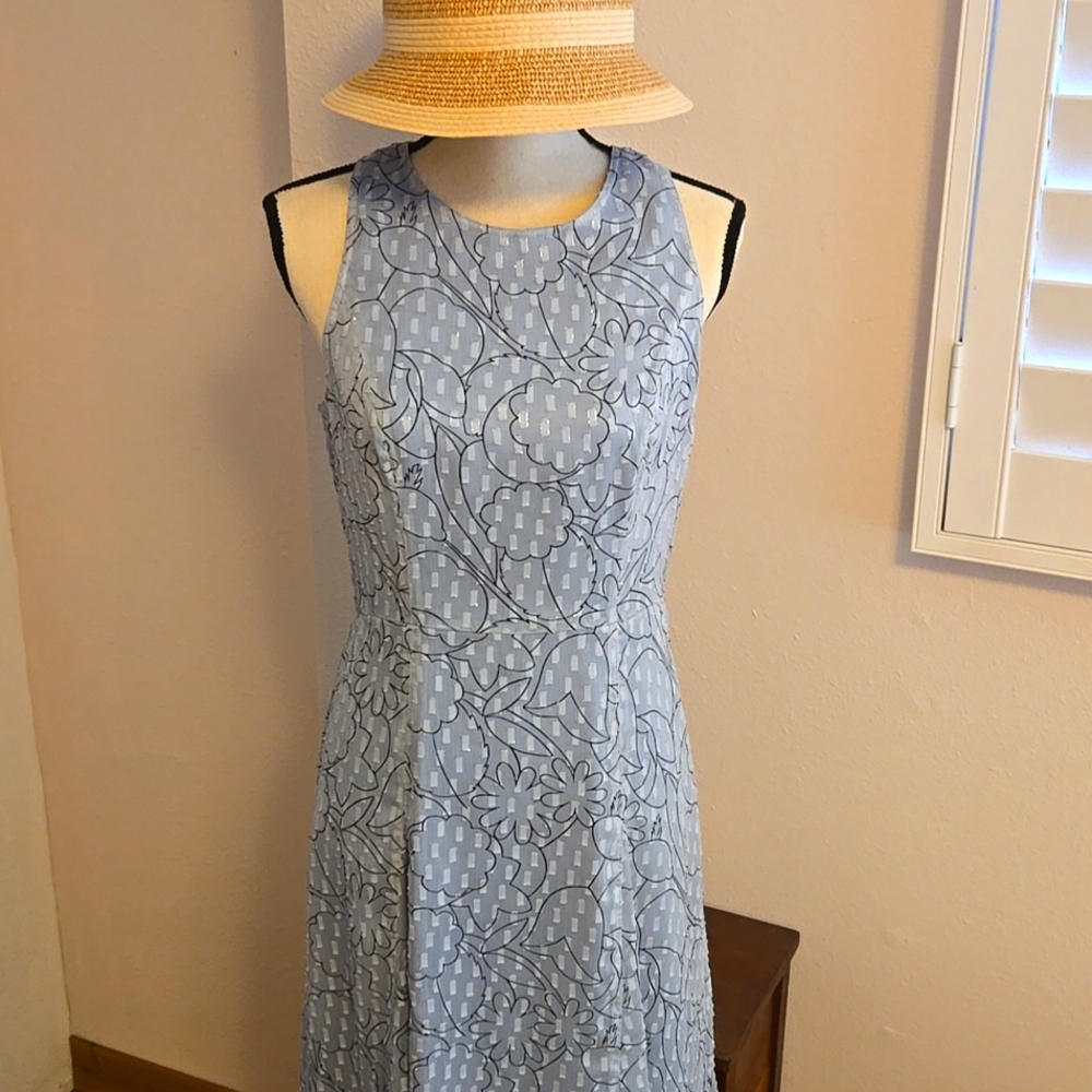 Beautiful pale blue spring dress.